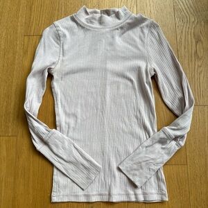 Free People Light Pink Long Sleeve Tee